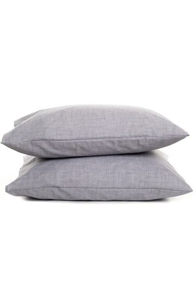 MERTİM Μαξιλαροθήκη Mer-tim 2 τεμαχίων 50x70 Ranforce Grey
