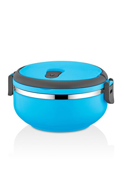 Davet Freshbox Tek Katlı Sızdırmaz Yemek Termosu Modern Sefer Tası Mavi Tek K...