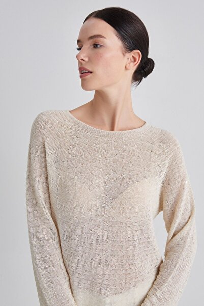 Trussardi Long Sleeve Women's Knitwear Sweater