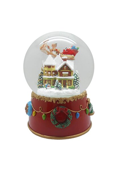 Karaca Home House And Santa Müzikli Yılbaşı Kar Küresi