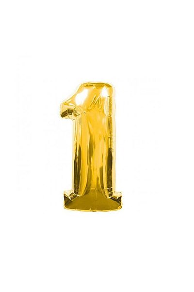 party mix 1 Figure Foil Balloon Gold Color 36 Cm