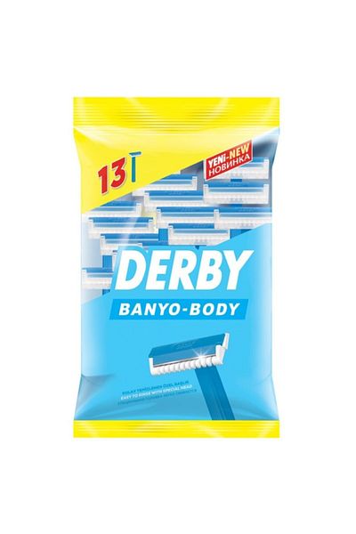 Derby Single Blade Bathroom Shaving Blades 13 Pieces X 3 Pack