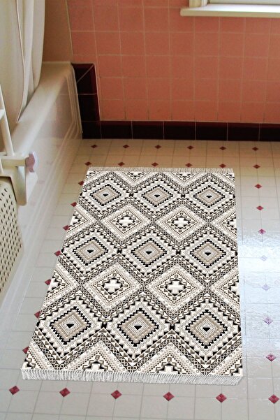 Alanur Home Eko Trend Djt Banyo Paspası Yıkanabilir Kaymaz Taban 1931 Iskandi...