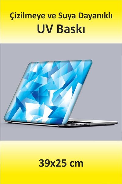 ENGINPRINT Textured UV Printing Sticker Coating Notebook Macbook Cover Protector Sharp Blue