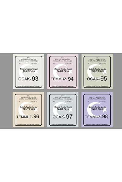 HFGARAJ Ön Cam Vergi Pulu Nostalji Sticker