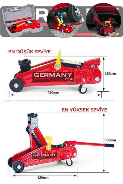 Germany Style Grmpro 2 Ton Leak Proof Sturdy Durable Welding Body Hydraulic Alligator Jack