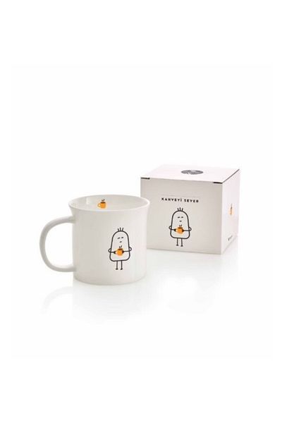 Paşabahçe 400Cc Porcelain Mug Who Loves Coffee
