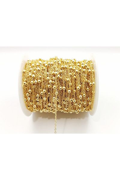 yiğit aksesuar Bracelet Necklace Anklet Chain 5 Meters Lacquer Coating (No Tarnish)