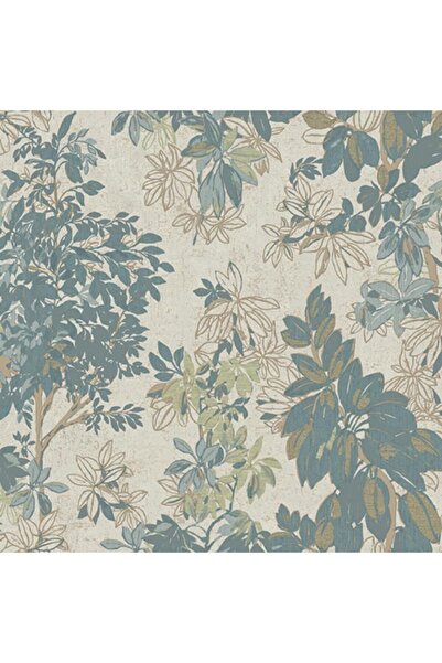 Adawall Tropicano Odalarınızı Şık Ve Sade Gösterecek Yaprak Desenli Duvar Kağıdı