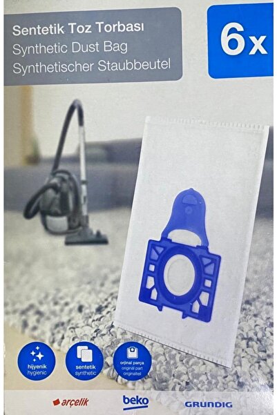 Arçelik Sentetik Toz Torbası Beko S6250 S6255 S6255 P Bks 1320 Bks 1328 Bks13...