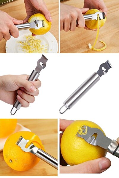 EveFix Narenciye Portakal Limon Kabuk Çizici Sıyırıcı Soyucu Rende