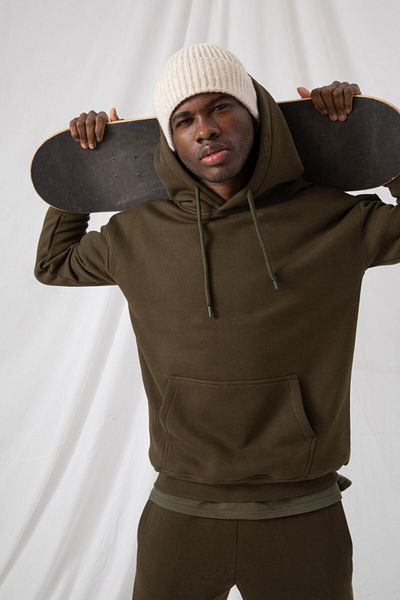 gothamvibes Ανδρικό φούτερ Stay Oversize Khaki Hoodie