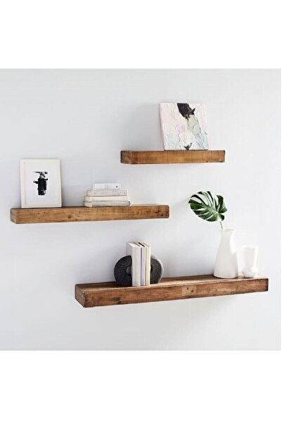 Genel Markalar Ahşap Dekoratif 3 Lü Uçan Kitaplık Gizli Duvar Monte Aksesuar ...