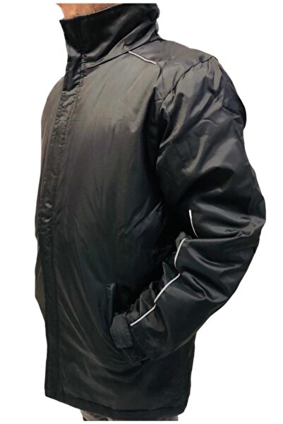 Flex Anorak Kaban Uzun Sporcu Kabanı Siyah