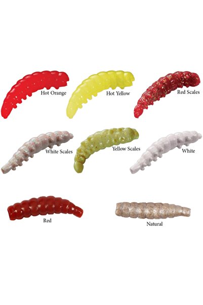 BERKLEY Powerbait Honey Worms Sahte Kurt Hot Orange - 2.5cm