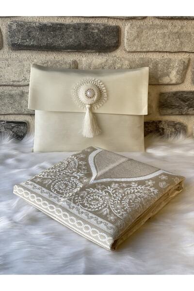 ikrahac Iğne Oyalı Osmanlı Ipeği Keseli Çeyizlik Seccade