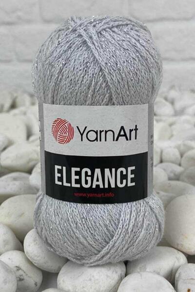 Yarnart أناقة 88% قطن 12% معدني – 50 جرام 130 متر خيط حياكة رفيع لامع-1 قطعة-101