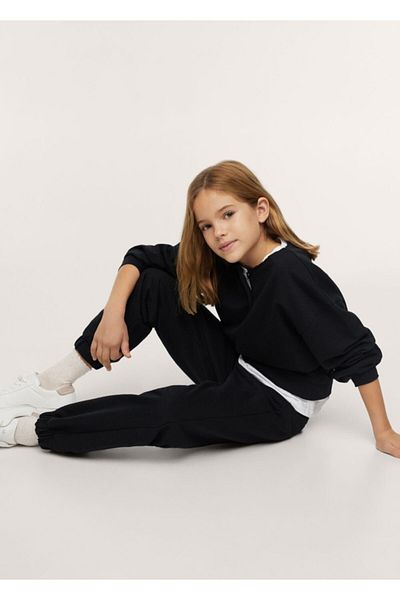 MANGO Kids Schwarze Kinderhose
