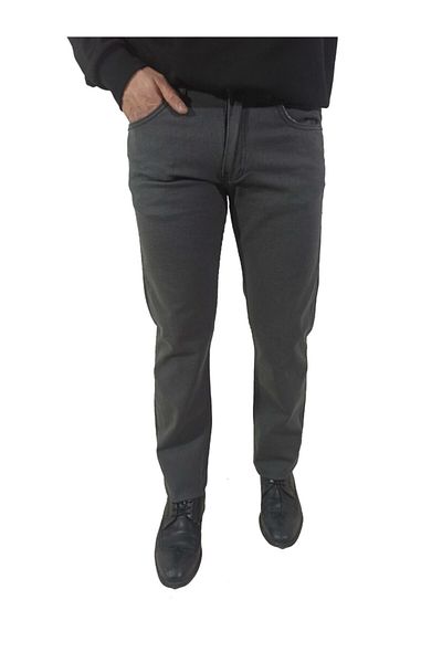 Tiraj Men's Regular Waist Tube Leg Canvas Trousers-trj1710
