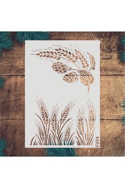 STENCİLTASARIM Stencil Design F094 - Decorative Wall And Item Painting Templates 21x30 Cm