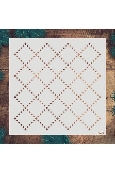 STENCİLTASARIM Stencil Design R072- Decorative Wall, Item, Tile, Fabric Painting Templates