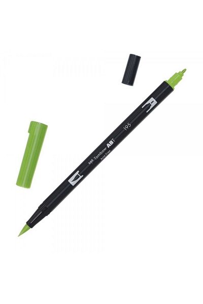 Tombow Ab-t Dual Brush Pen Graphic Pen - Light Green