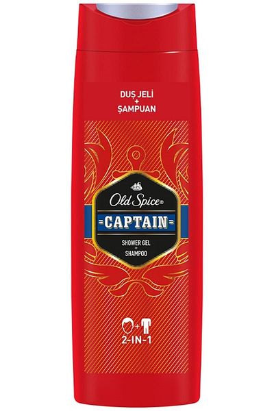 Old Spice Captain Men's Shower Gel and Shampoo 400 ml
