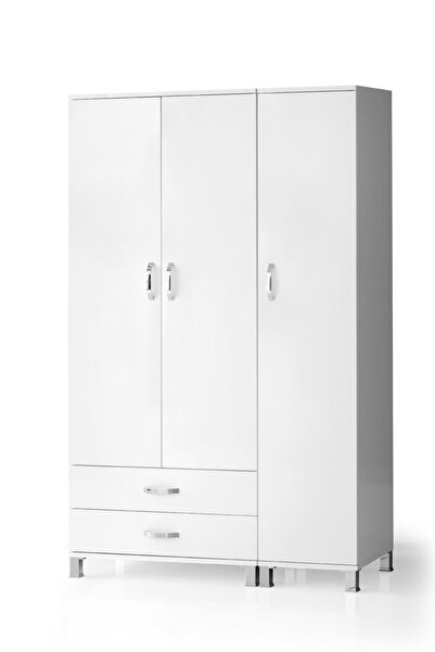 erezoğulları 3 Kapılı 2 Çekmeceli Gardrop Elbise Dolabı 120x46x189cm