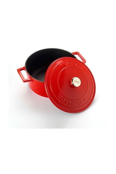 Lava Folk Round Casting 24cm Red Pot Lv Y Tc 24 K2