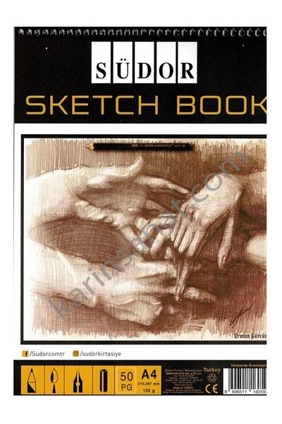 Südor A4 Spiral Sketchbook - 100 Gr 50 Yp