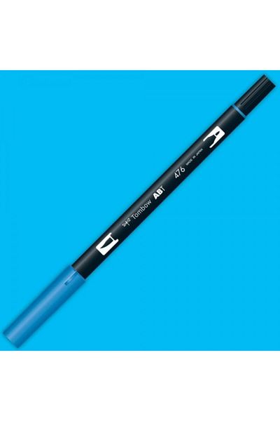 Tombow Ab-t Dual Brush Pen Graphic Pen - Cyan