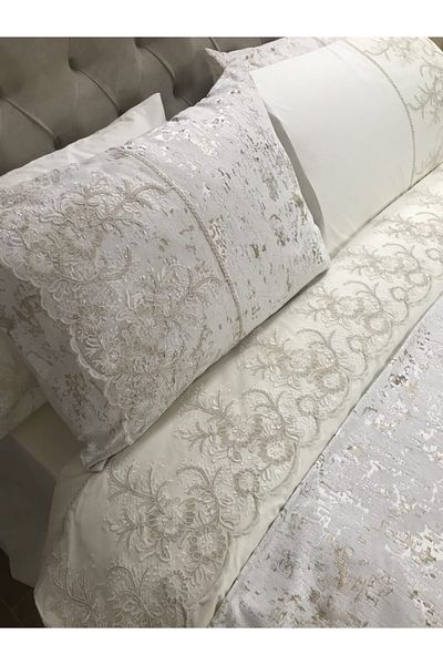Çeyiz Bahçesi Vessa Νυφικό Σετ 100% Βαμβακερό Σετ Παπλωματοθήκη Διπλό Σετ Κρεβατιού