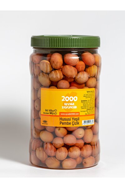 2000 AYVALIK ZEYTİNCİLİK Hususi Yeşil Pembe Çizik 940 Gr (m-261-290 Kg/ad)