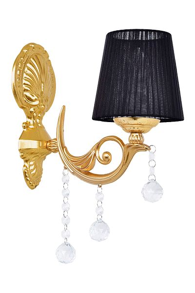 polataydinlatma Swan Luxury Sconce with Black Hat (gold)
