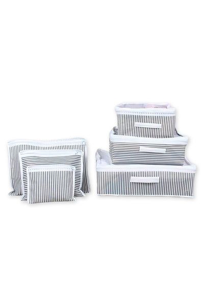 Milenay Suitcase Organizer, Suitcase Organizer, Travel Organizer, Gray Color, Set of 6