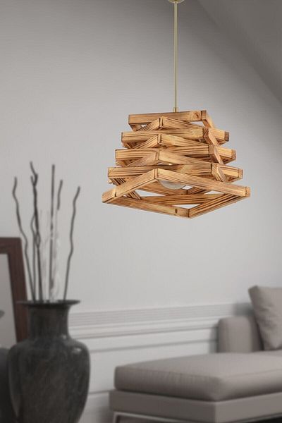 TÜRBİN Wooden Pendant Lamp - Mountain Chandelier