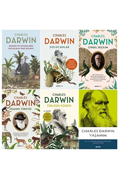 Alfa Yayınları Charles Darwin 6 Kitap Set