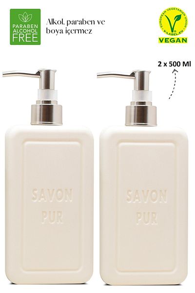 Savon De Royal Savon Pur Luxury Vegan Liquid Soap White 2 X 500 Ml