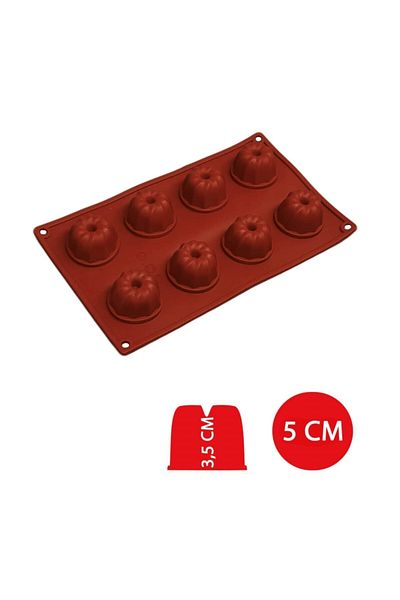 Kumsal Mutfak Flexmat Silicone Cake Mold (Slice Mini, No:3)