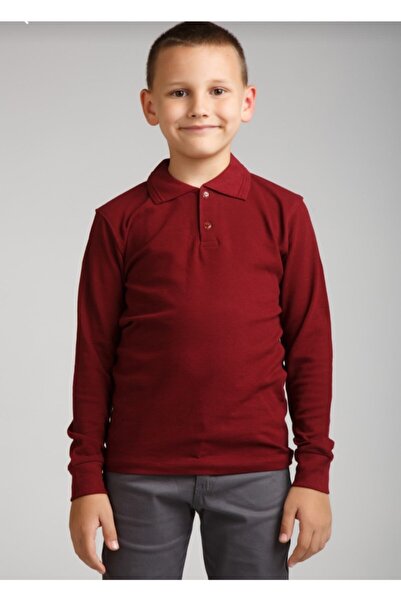 Unisex Çocuk Polo Yaka Okul T-shirt