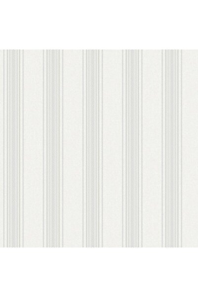 Adawall Seyyah Düz Çizgili Duvar Kağıdı Gümüş