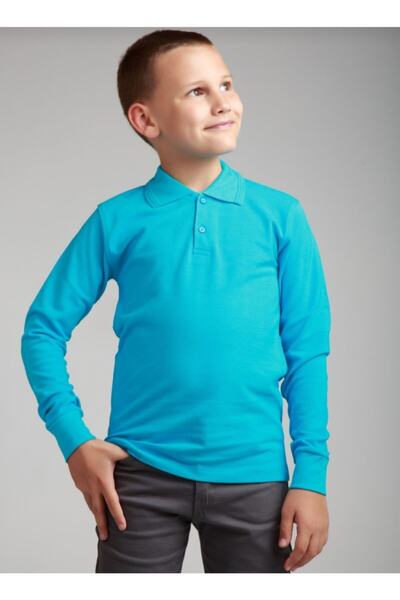 BLUEMOOR Unisex Kids Polo Neck School T-shirt