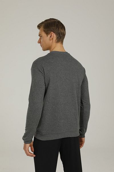 Kinetix Hanorac Sn90 Basic cu decolteu C Sweatsh Gri Erkek