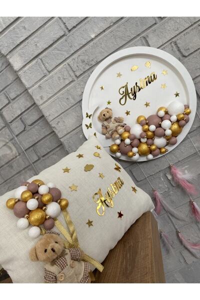 NeşeliAtölyem Bubble Kapı Süsü Yastık