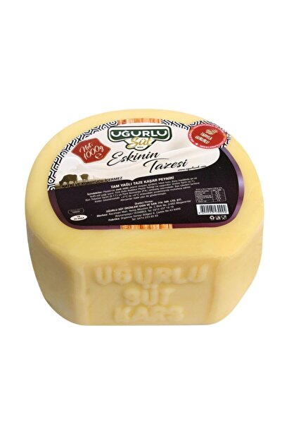 Uğurlu Süt Tam Yağlı Taze Kaşar Peyniri (eskinin Tazesi)(1000 Gr.)
