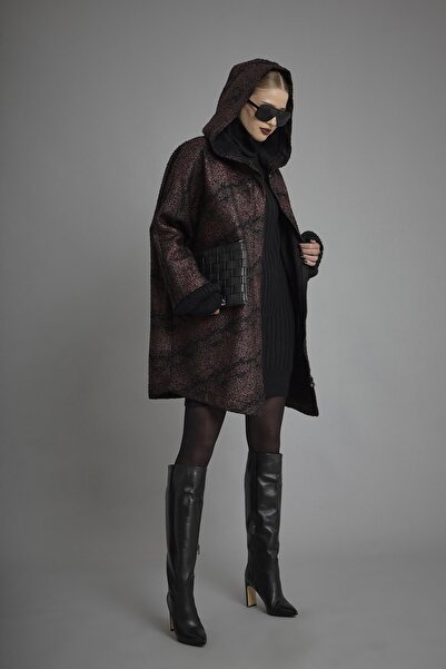 VERDA Printed Hooded Coat