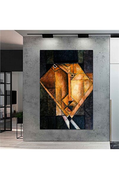 Sebenta Extra Dev Boyut Dekoratif Kübik Tasarım Kanvas Tablo (100cm X 150cm)