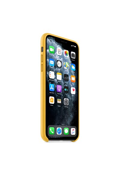 Apple Iphone 11 Pro Max Deri Kılıf Mayer Limon - Mx0a2zm/a