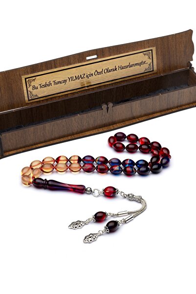 OTTOTESBİH Mărgele de rugăciune din chihlimbar de foc pentru bărbați, mărgele de rugăciune pentru cadou de Ziua Îndrăgostiților