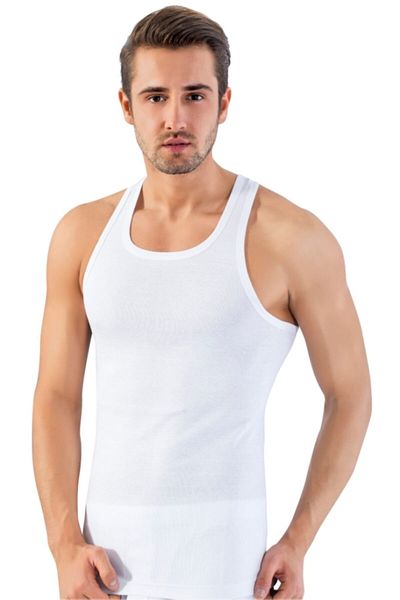 by HW Ανδρικό λευκό αθλητικό μπλουζάκι Lüx Drm Rambo Cotton